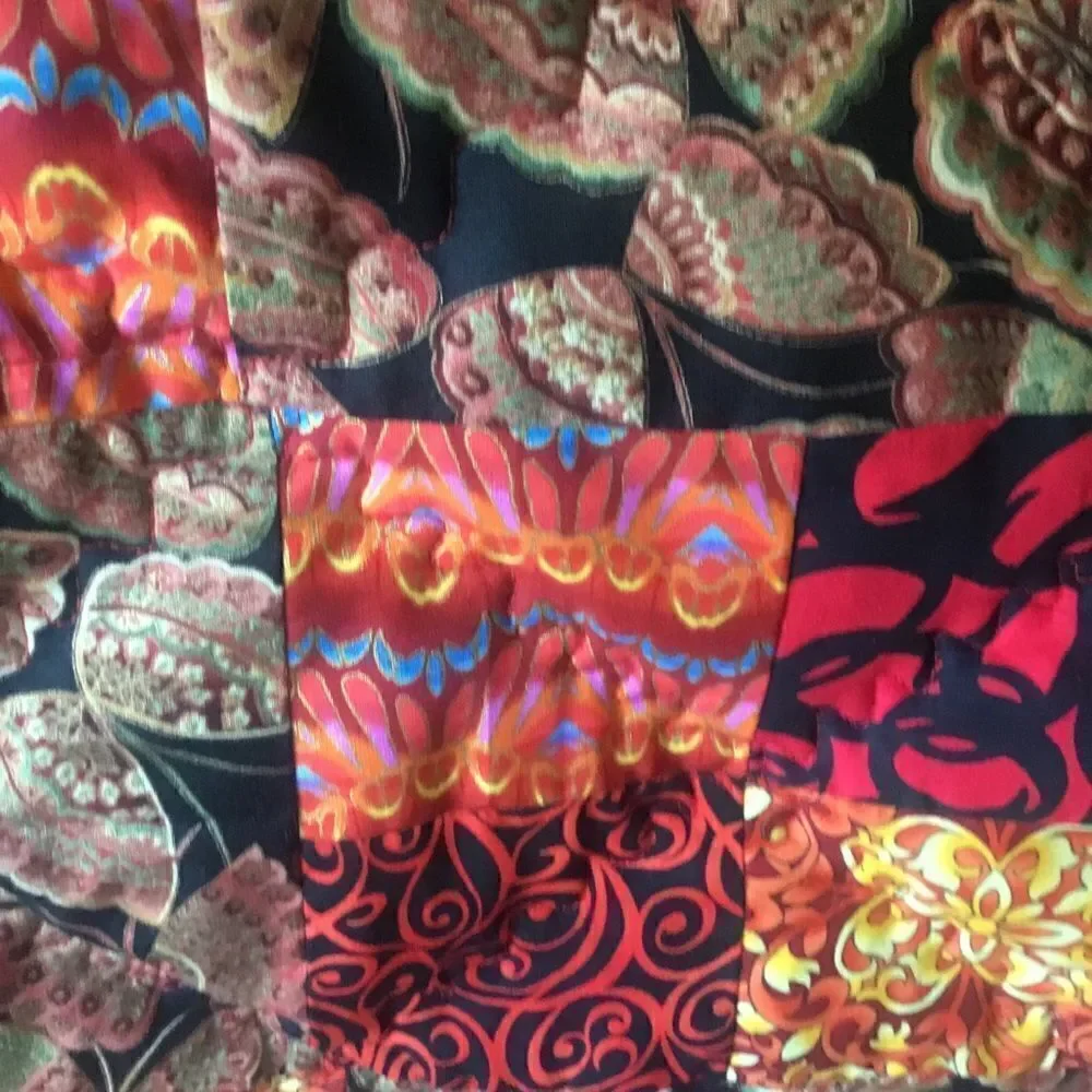 NWT. Hand Crafted Butterflies in Red Quilt